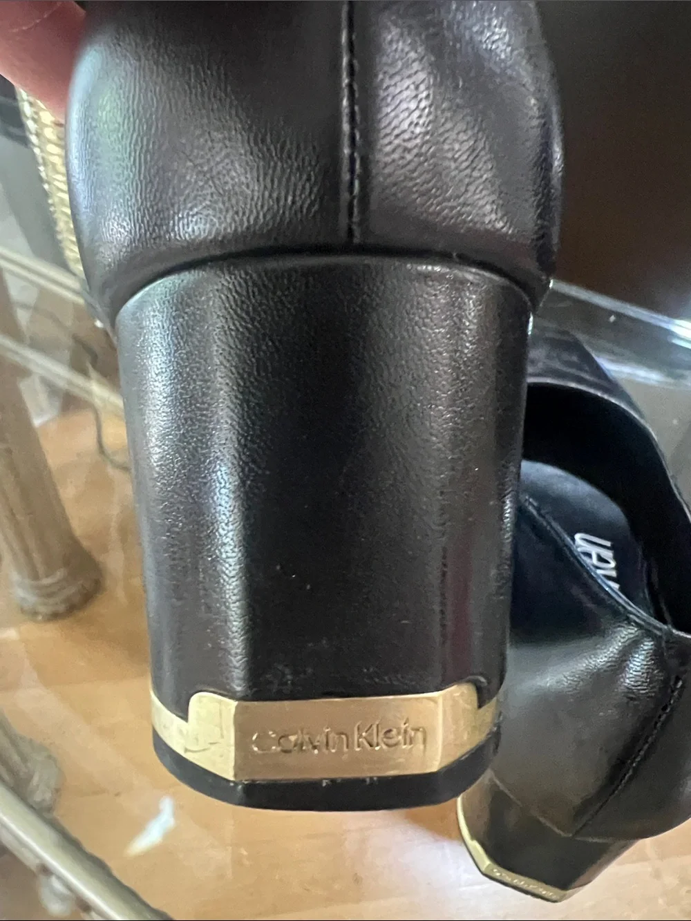 Calvin Klein Black Pointed-Toe Women's Pumps